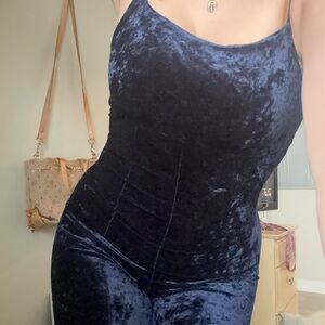 Velvet Blue Jumpsuit